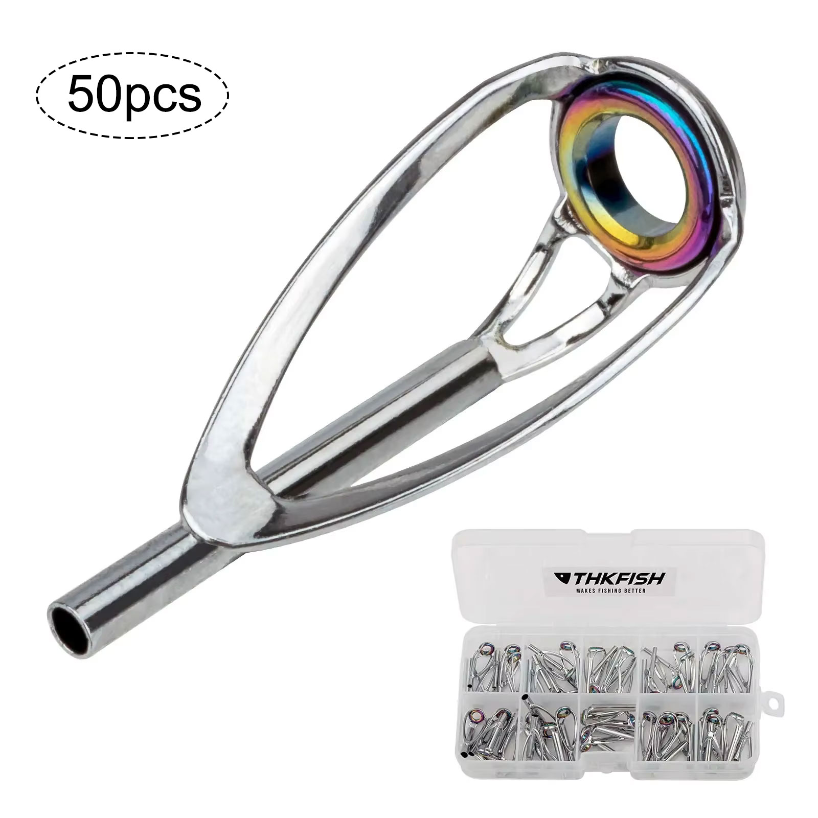 Fishing Rod Tip Replacement - 50 adet Olta Ucu Üst tamir