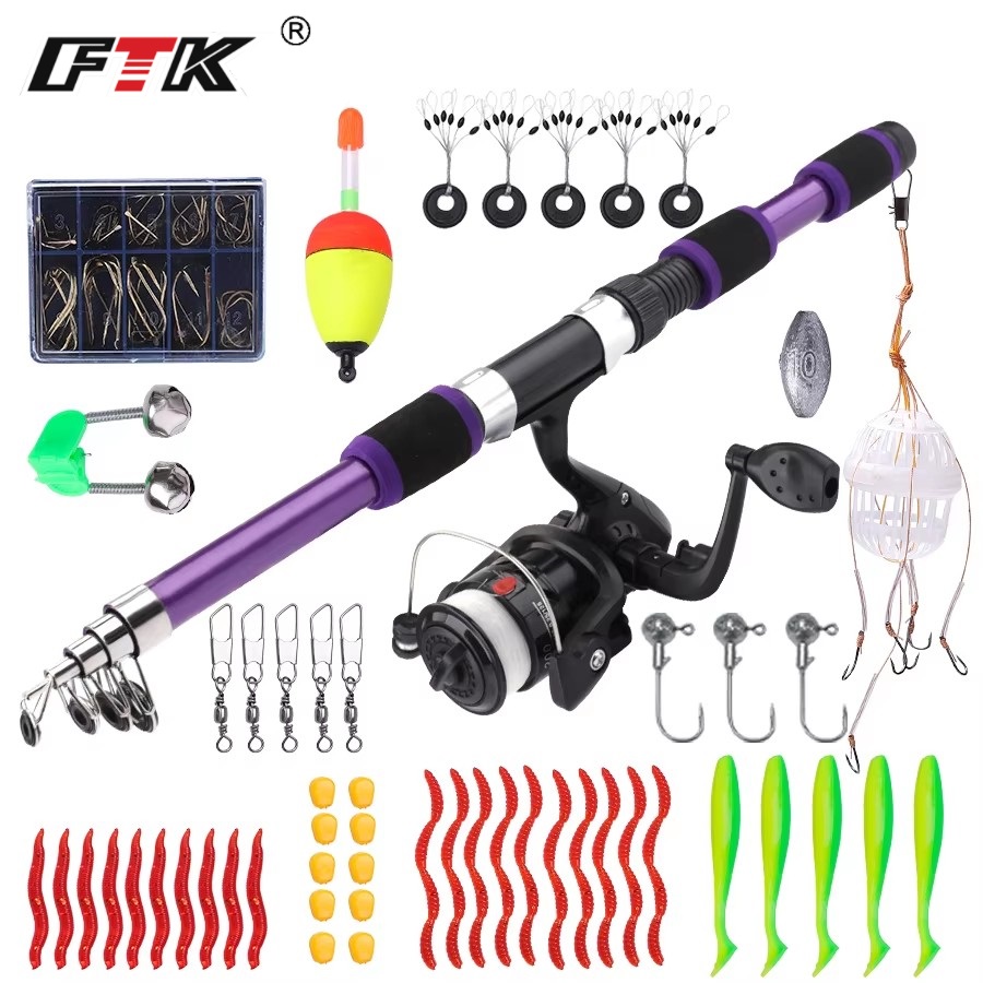 Fishing Rod Carbon Fiber - FTK 1.8 M Taşınabilir İplik Olta