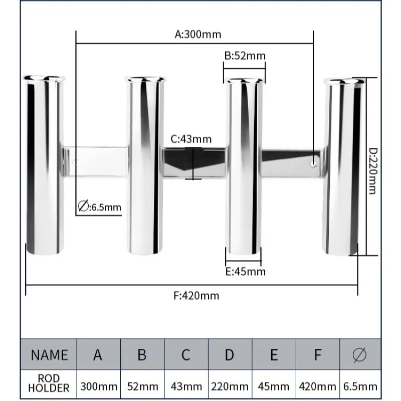 Paslanmaz Çelik 4 Tüp Çubuk Tu - Fishing Rod Holder incelemesi ve fiyatı