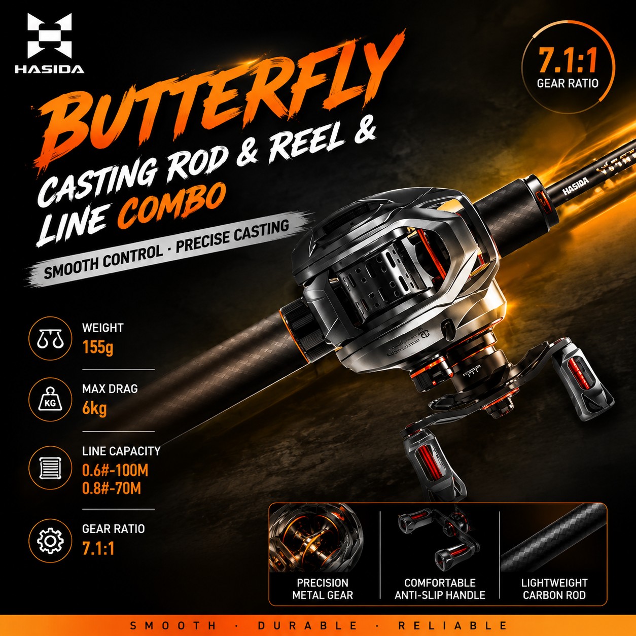 HASIDA BFS Karbon Fiber Olta K - Fishing Rod Carbon Fiber incelemesi ve fiyatı