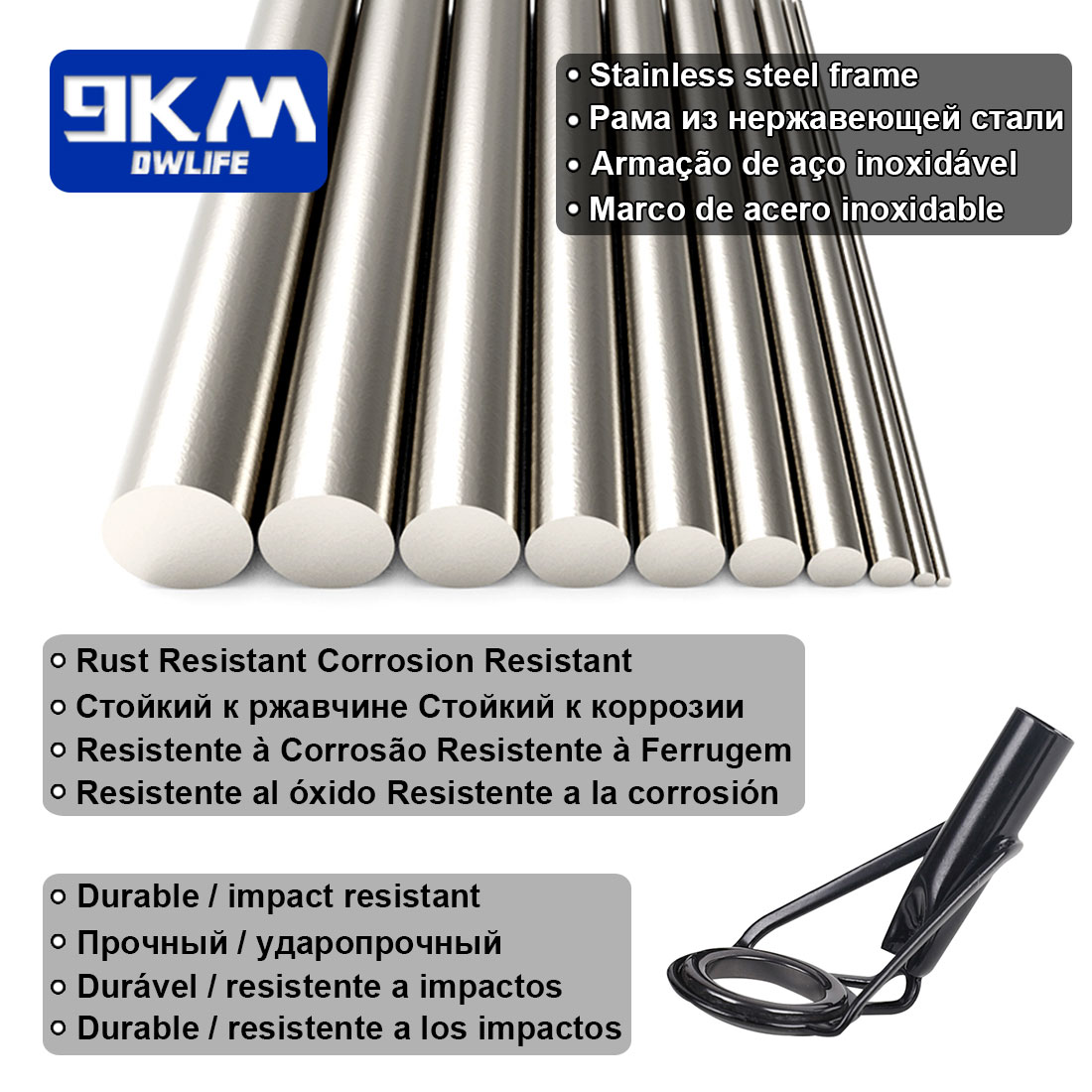 5 adet Olta Ucu Kılavuzları ta - Fishing Rod Tip Replacement incelemesi ve fiyatı