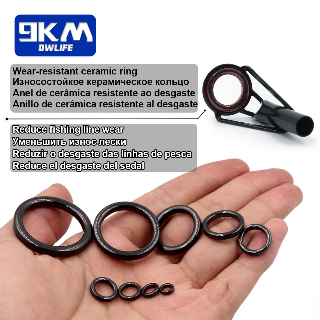5 adet Olta Ucu Kılavuzları ta - Fishing Rod Tip Replacement incelemesi ve fiyatı